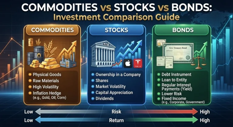 Commodity vs Stocks vs Bonds.