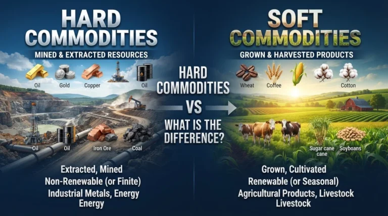 Hard Commodities vs Soft Commodities.